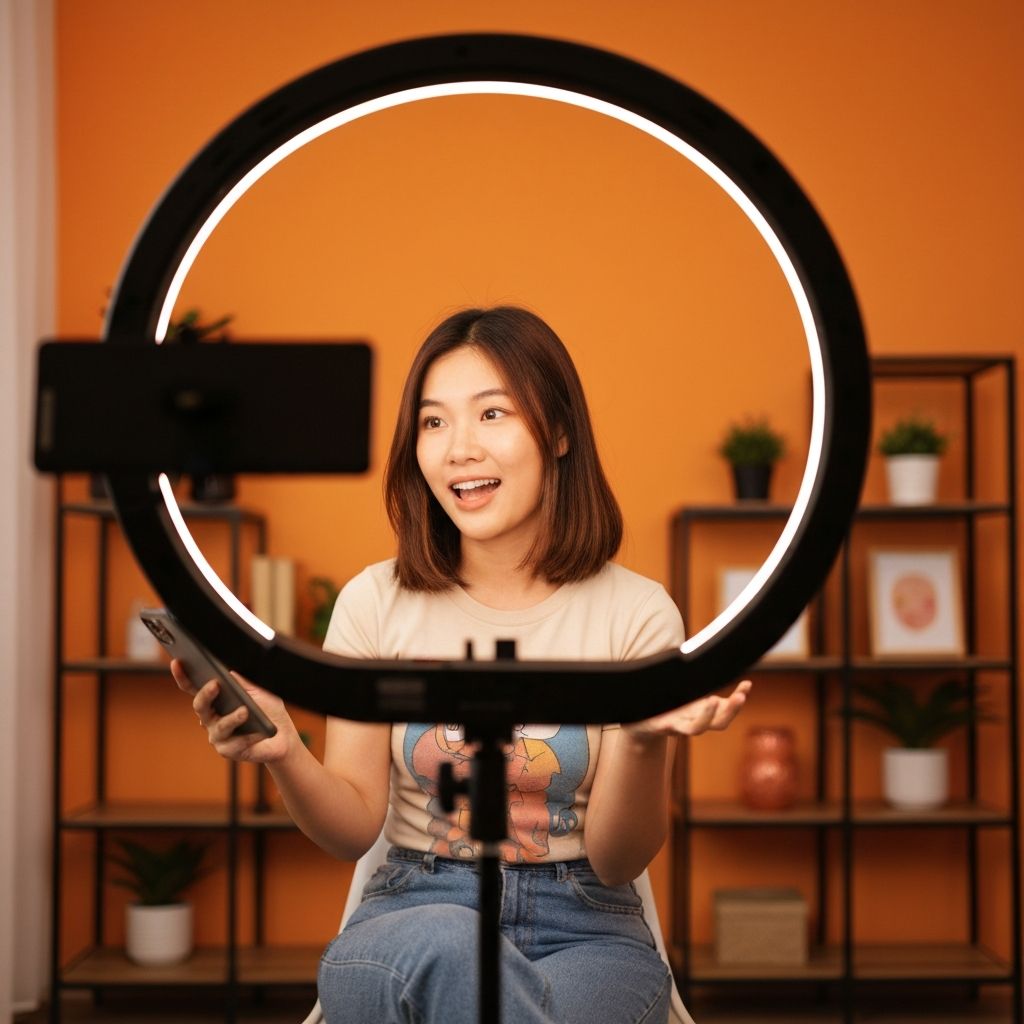 Creator filming content