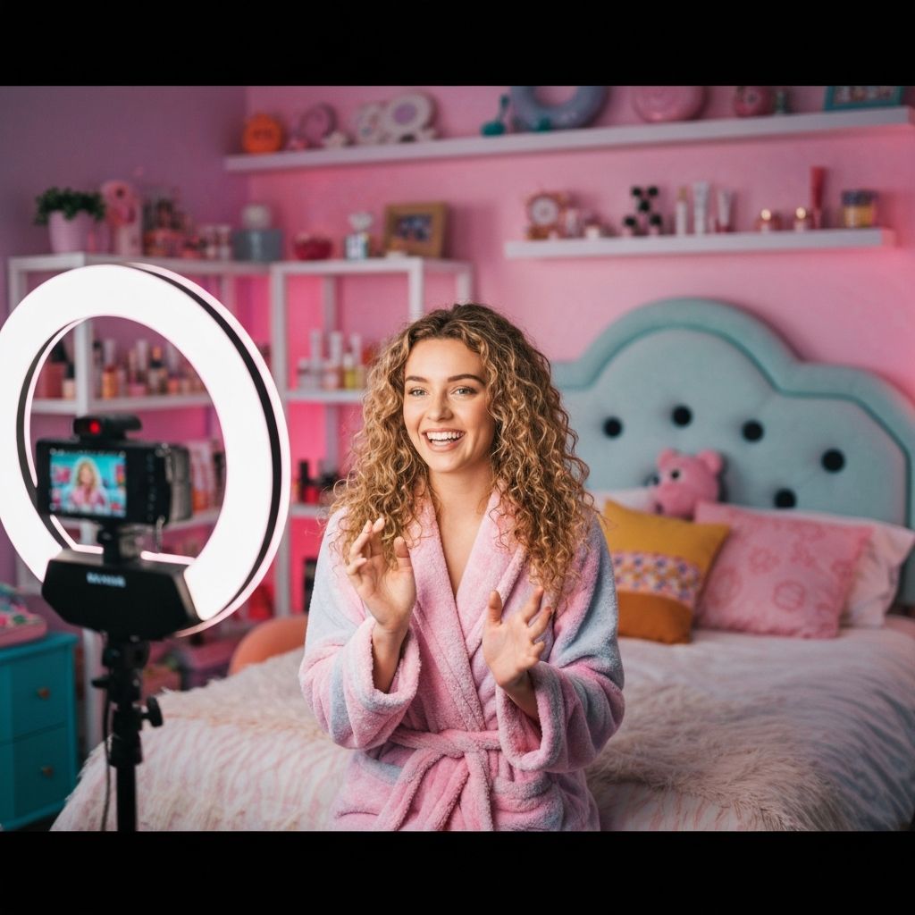 Creator making video content